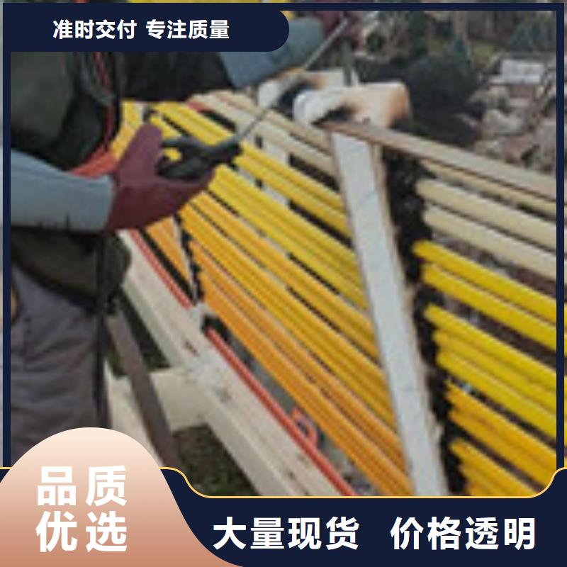 复合管护栏Q235钢板立柱多少钱一米现货供应