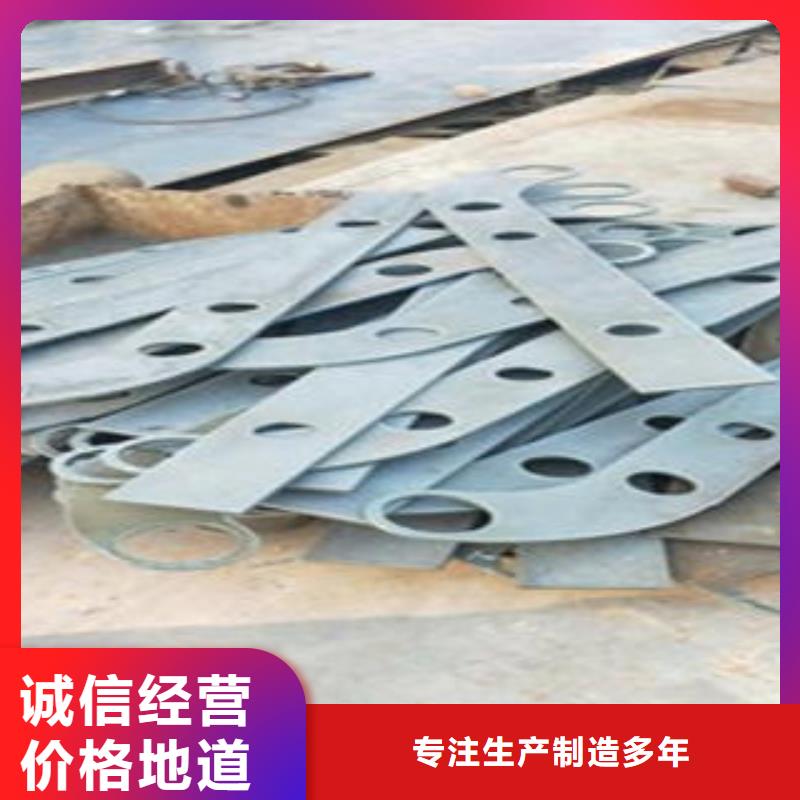 Q235材质钢板立柱切割不锈钢复合管护栏批发价格选择我们选择放心本地货源