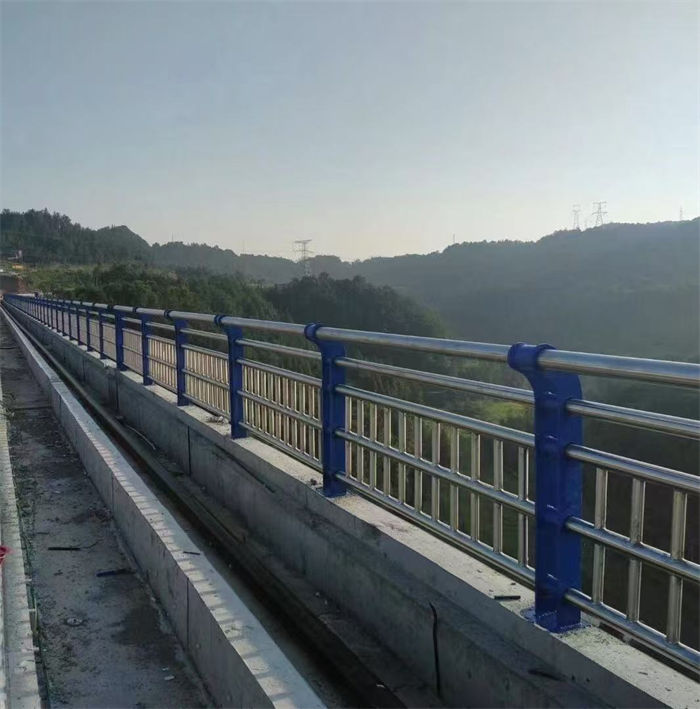 优选：河岸两侧防撞栏杆