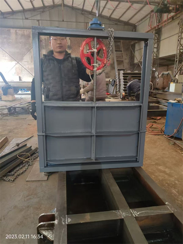 不锈钢闸门捞污珊现货实拍工程施工案例