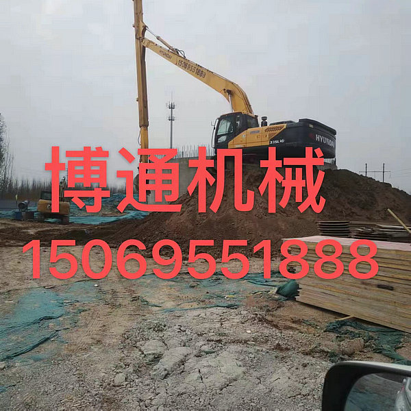 石家庄22米加长臂挖掘机出租怎么联系