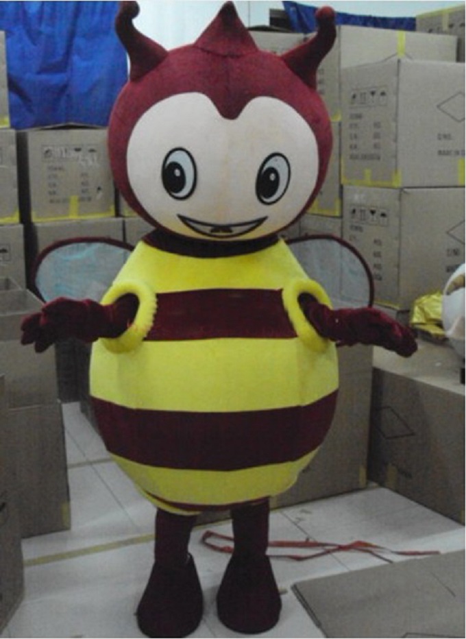 行走人偶服装定制厂家,玩偶服公仔视线好