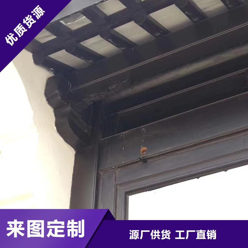 铝代木仿古建筑来厂考察拥有核心技术优势