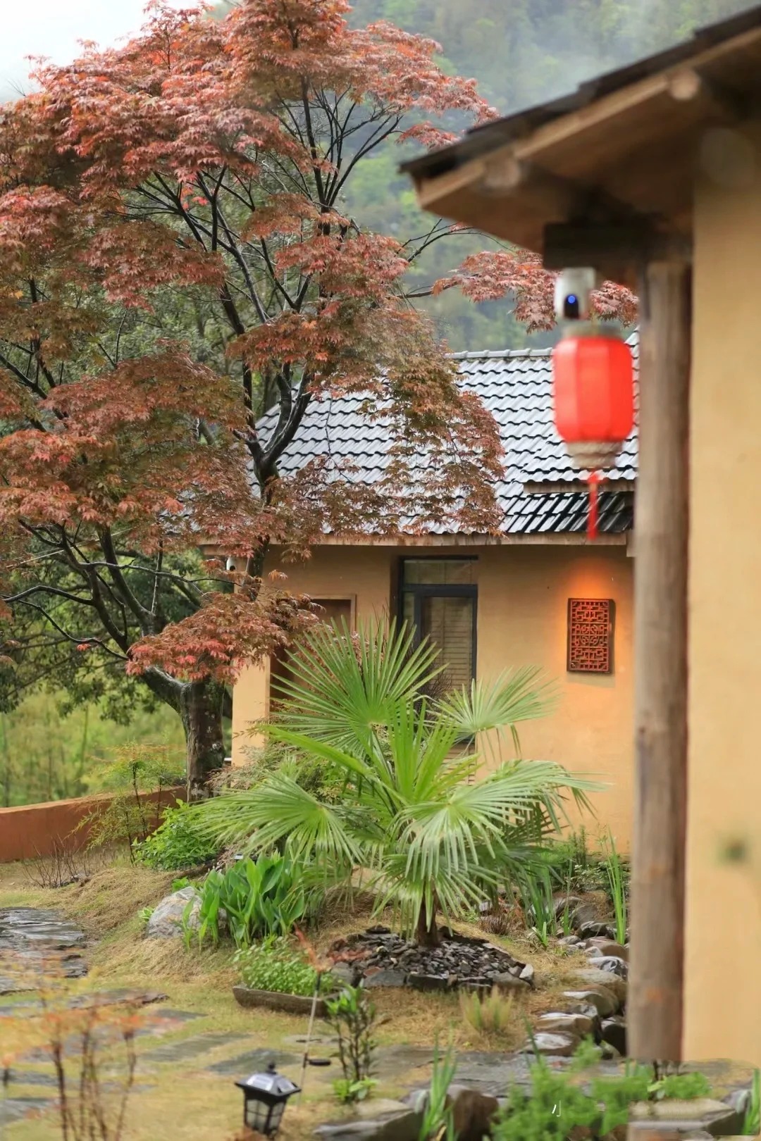 仿夯土稻草漆施工#仿泥巴稻草漆#民宿改造#美丽乡村