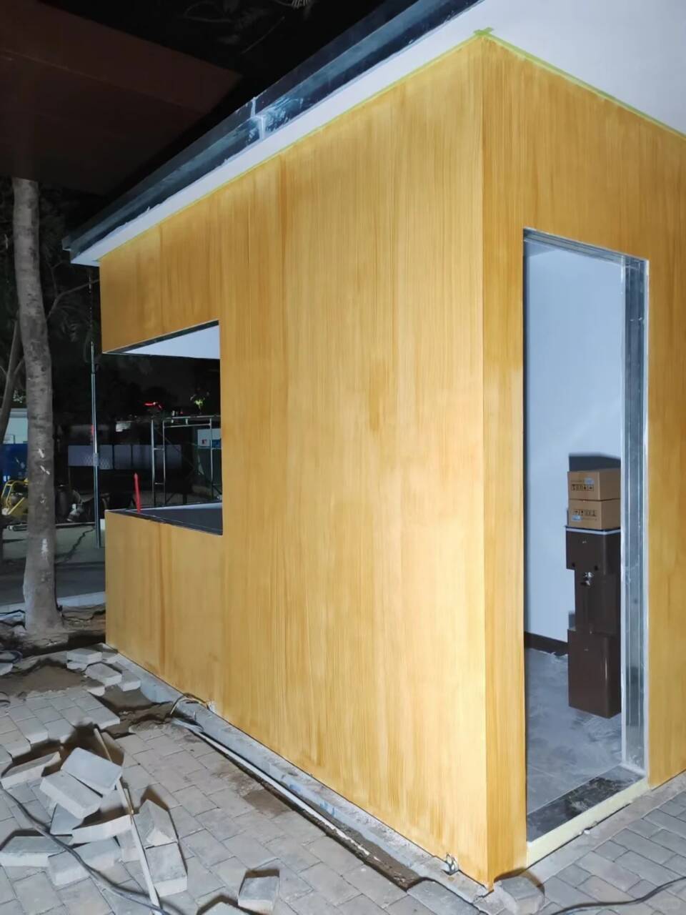 海南临廊架护栏木纹漆，钢结构仿木纹漆，仿古木纹漆施工多少钱