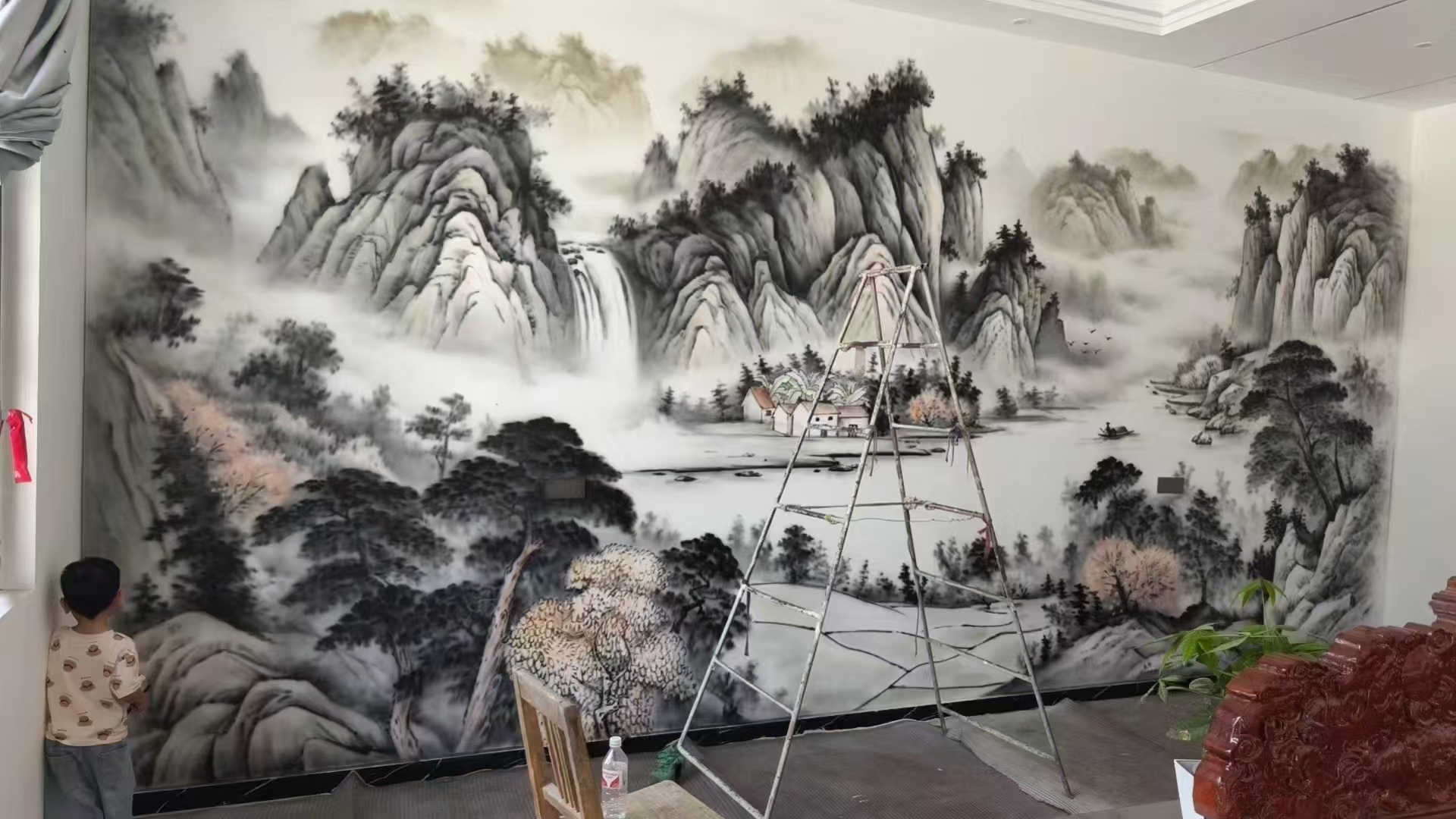 阳西阳春外墙彩绘手绘墙绘画团队免费咨询