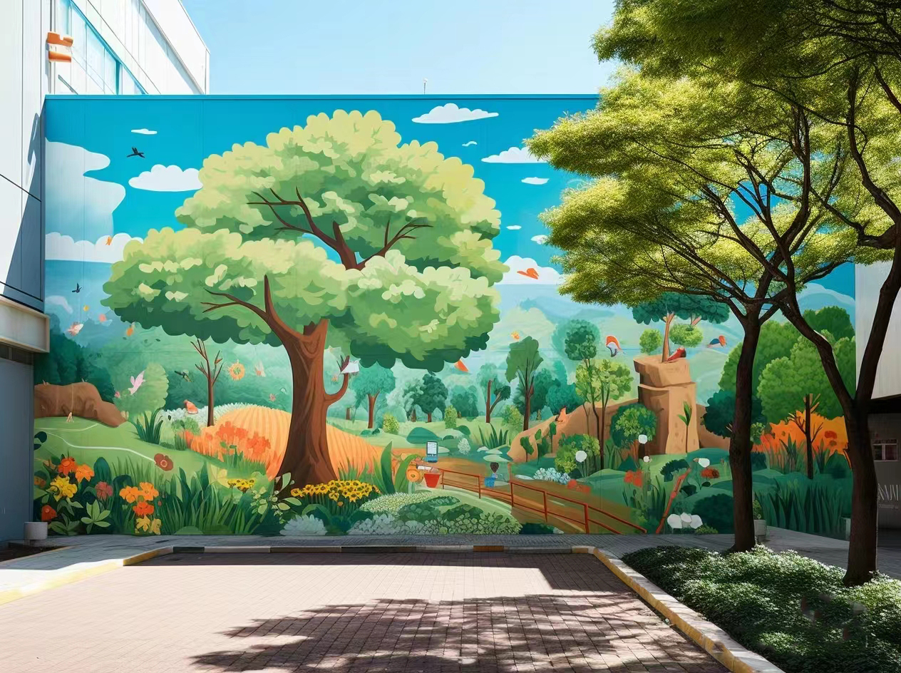 壁画彩绘手绘涂鸦绘画公司放心