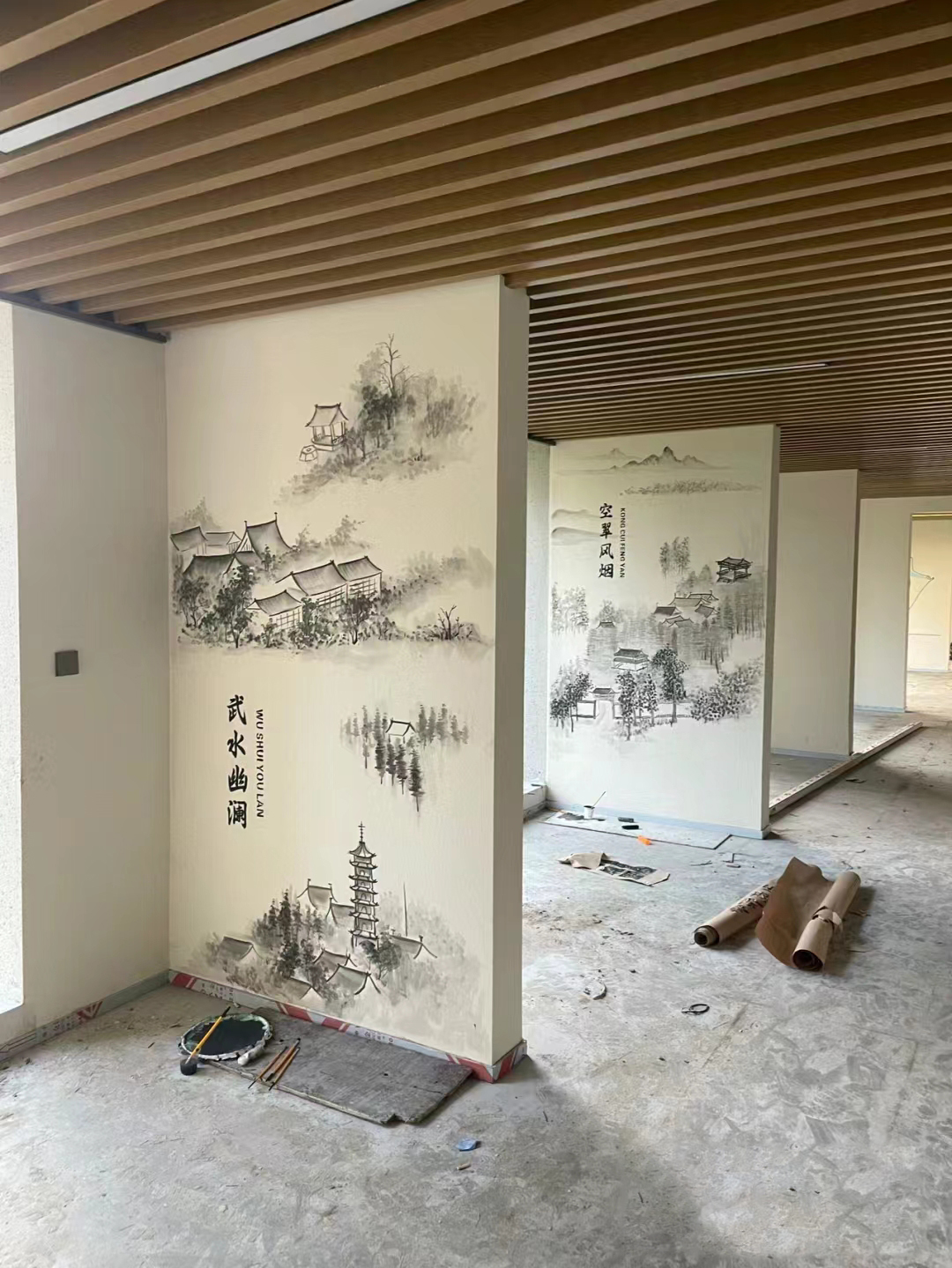 美丽乡村彩绘手绘墙壁画公司同城制造商