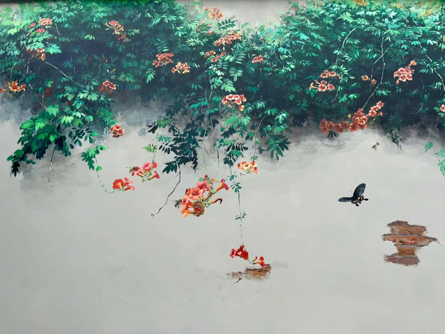 文化墙彩绘手绘墙绘画团队当地服务商